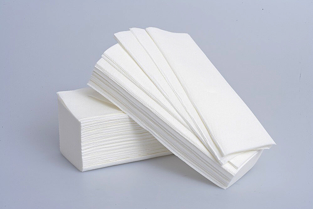 Premium Laminated V-Fold Hand Towels – 12 Pack Bulk Box