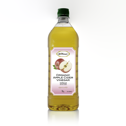 Organic Apple Cider Vinegar (Unfiltered with the Mother) - 1L