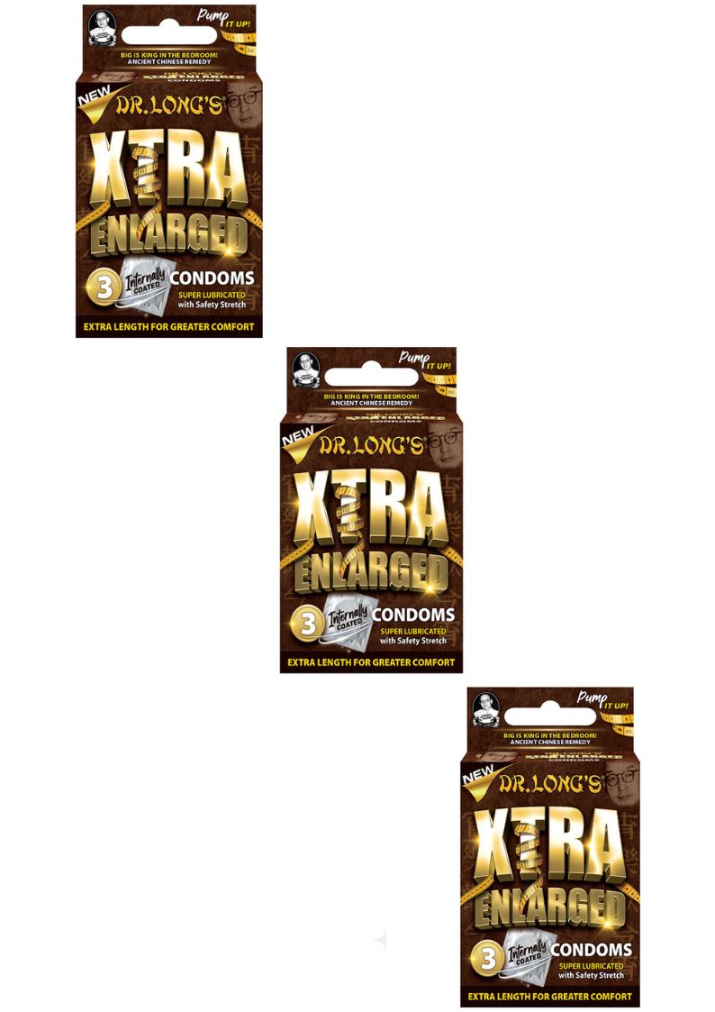 Dr Long’s Xtra Enlarged Condoms 9-Pack