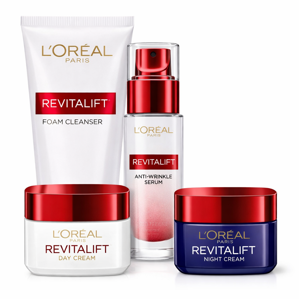 L’Oréal Revitalift Dermocare Anti-Aging Routine x 4
