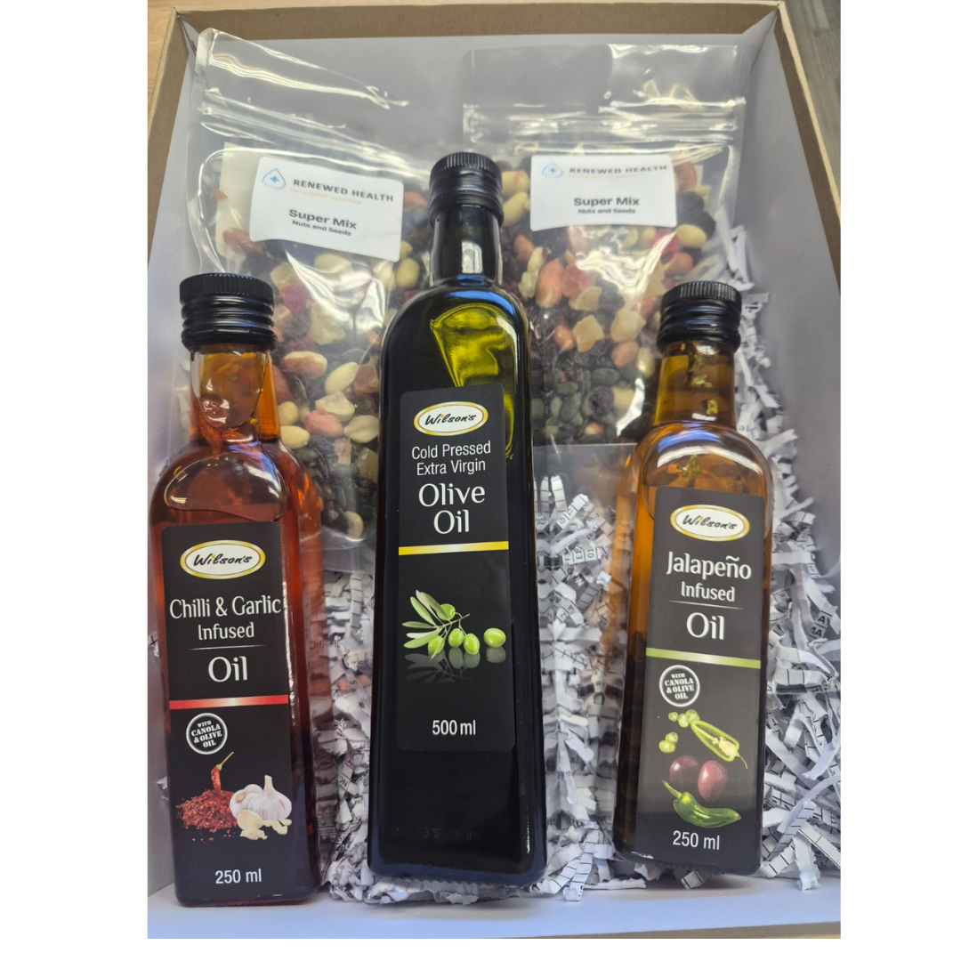 Gourmet Olive Oil and Snack Gift Box