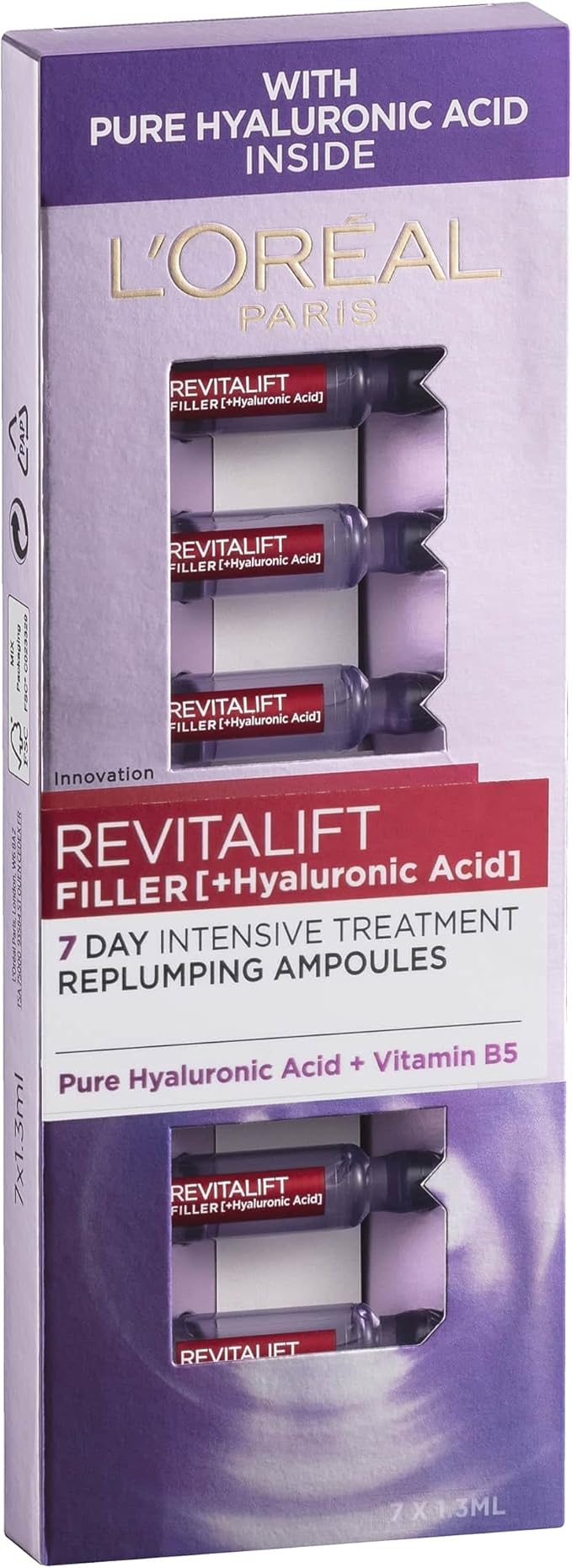 L'Oréal Paris Revitalift Filler Replumping Hyaluronic Acid Ampoules x 7