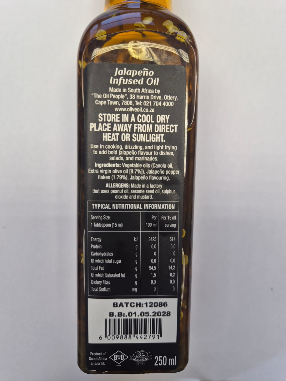 Jalapeño Infused Oil – Olive & Canola Blend
